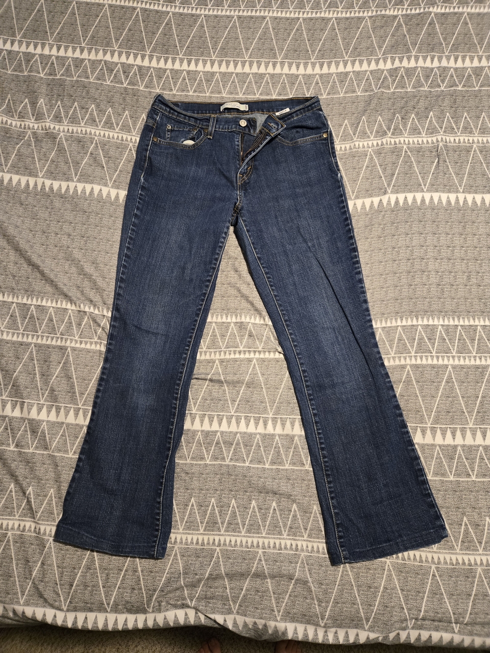 Women's Dark Blue Flared Jeans